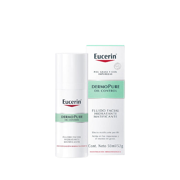 Kit Eucerin DermoPure: Fluido Facial Hidratante Matificante + Exfoliante
