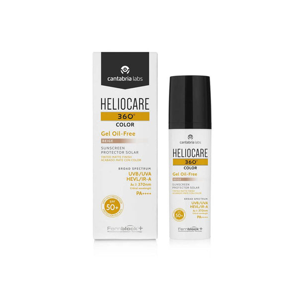 Protector solar Heliocare 360 color gel oil free - beige