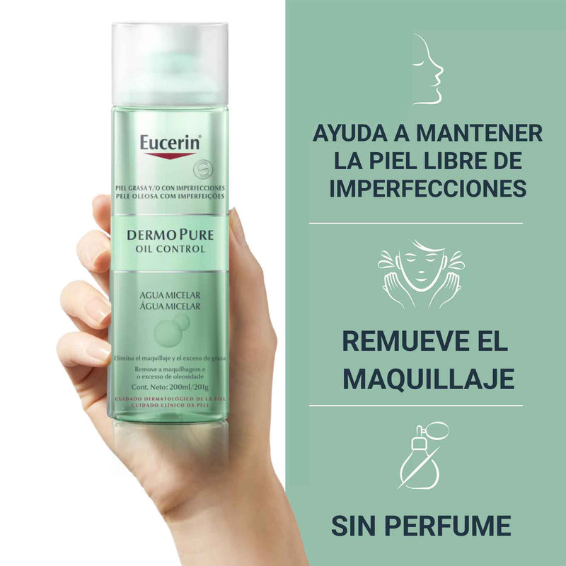 Agua micelar Dermo pure Oil control Eucerin