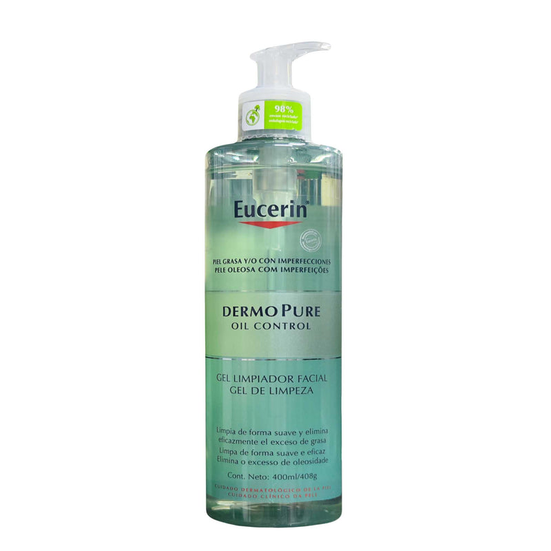 Gel limpiador facial Eucerin dermopure oil control