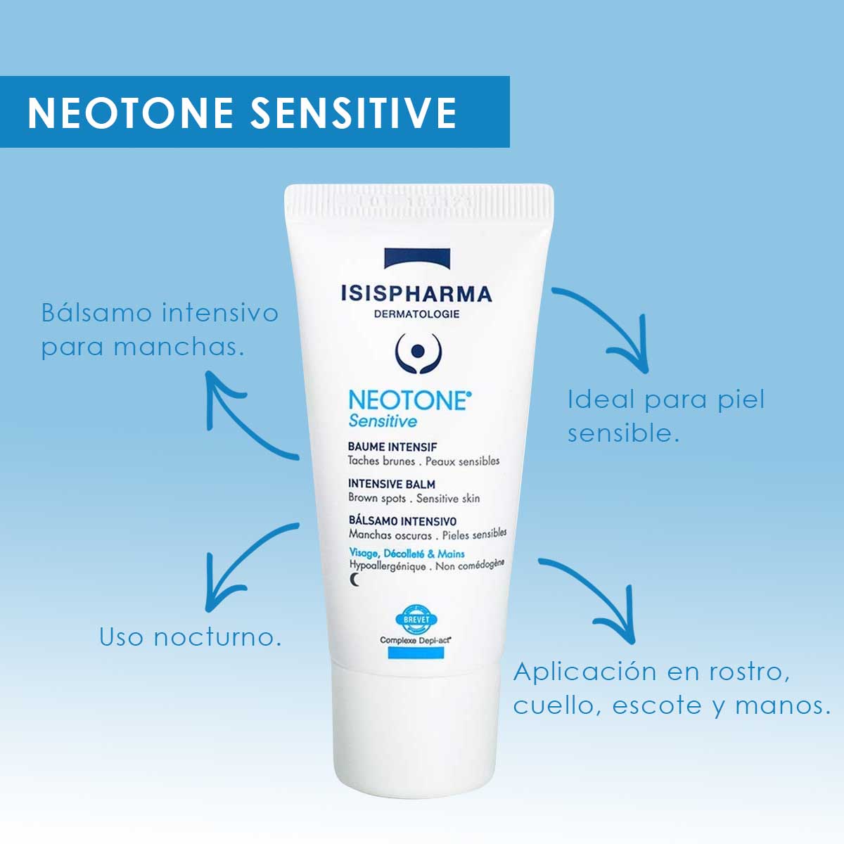 neotone sensitive bálsamo intensivo despigmentante – Protector solar