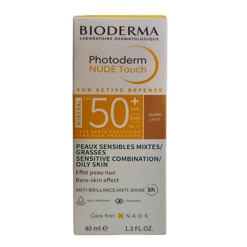 Protector Solar Bioderma Nude Touch Mineral Spf 50