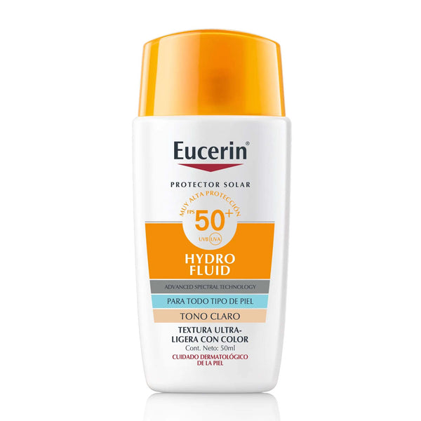 Protector Solar Eucerin Hydro Fluid con Color FPS 50