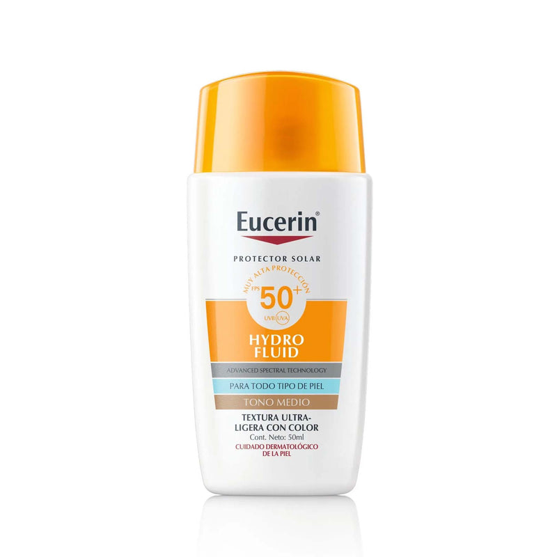 Protector Solar Eucerin Hydro Fluid con Color FPS 50