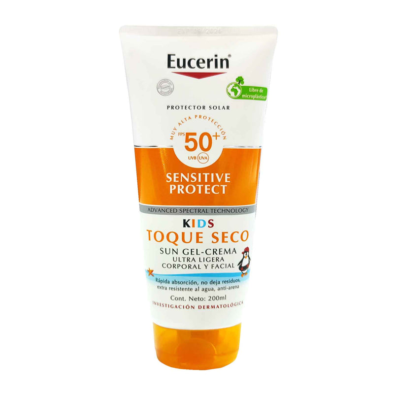 Protector solar Eucerin Sensitive Protect Kids Toque seco SPF 50