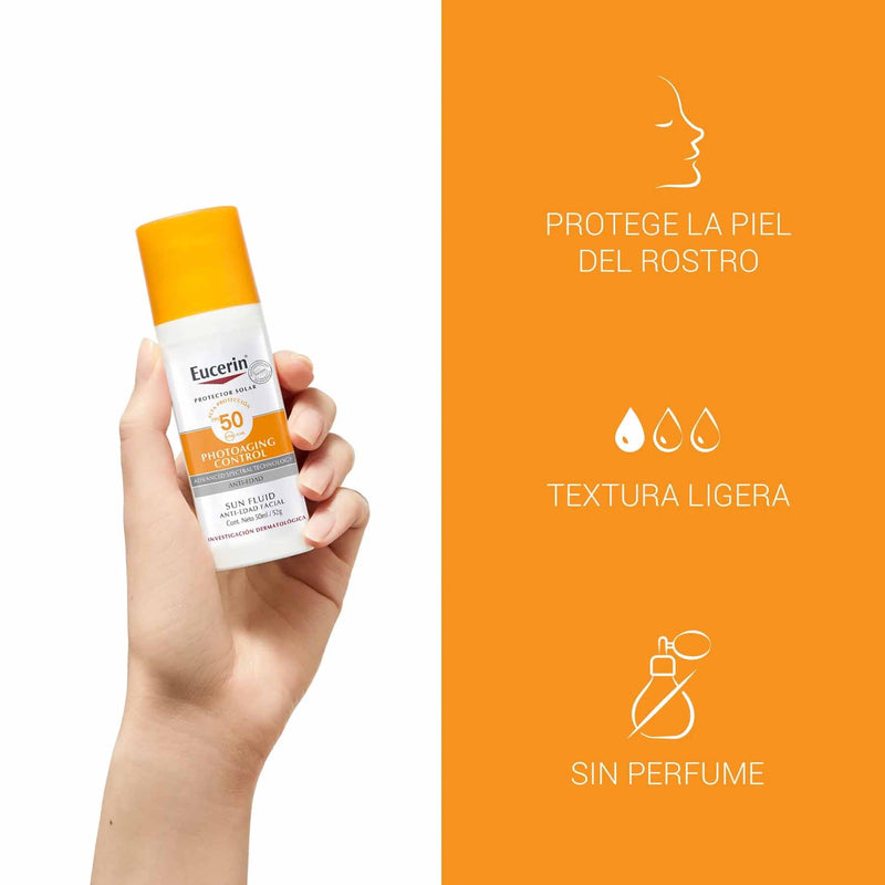 Protector solar Eucerin photoaging control anti edad SPF 50