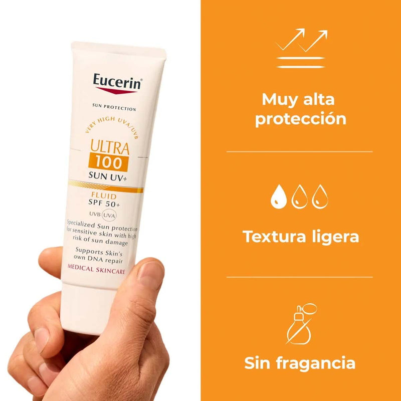 Protector Solar Eucerin Ultra 100 Fluid FPS 50