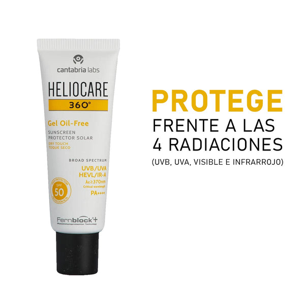 Protector solar Heliocare 360 Gel Oil Free SPF 50