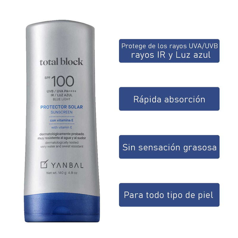 Protector Solar Total Block Yanbal SPF 100