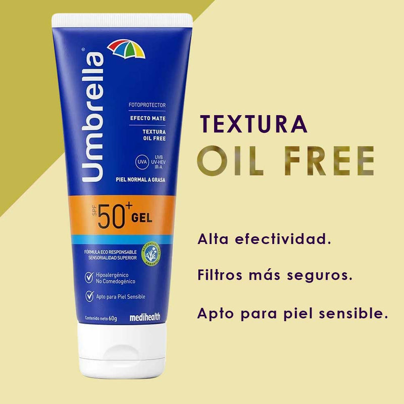 Protector solar Umbrella gel SPF 50 x2 unidades